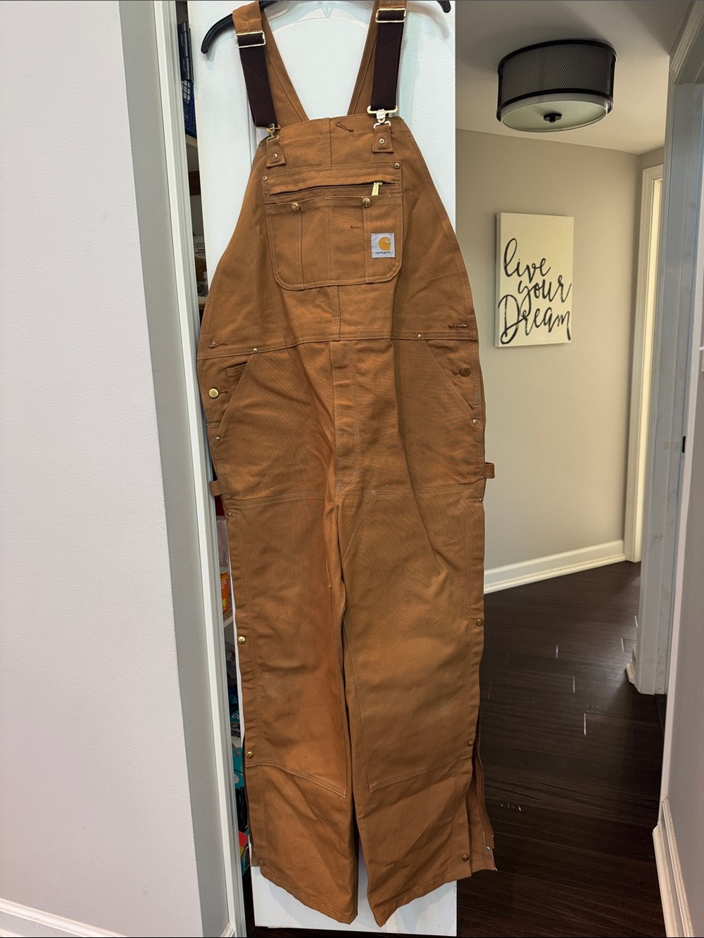 Carhartt Brown Men's Work Overalls